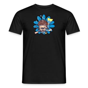 Taucher Diving - Männer T-Shirt - Schwarz - Vorne - AI Model Male 178 light (178cm)