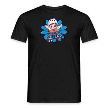 Skate Skater Skateboard - T-shirt homme - noir - Devant - AI Model Male 178 light (178cm)