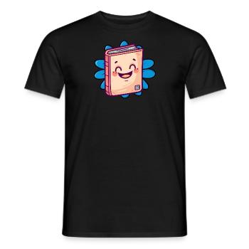 Lire Bookworm - T-shirt homme - noir - Devant - AI Model Male 178 light (178cm)