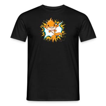 Fische Fischen - Männer T-Shirt - Schwarz - Vorne - AI Model Male 178 light (178cm)