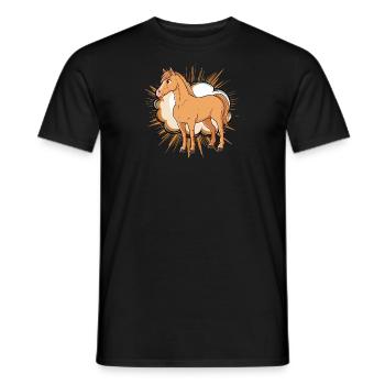 Chevaux Passionné de chevaux - T-shirt homme - noir - Devant - AI Model Male 178 light (178cm)