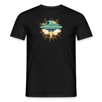Invasion d’OVNI Scifi - T-shirt homme - noir - Devant - AI Model Male 178 light (178cm)