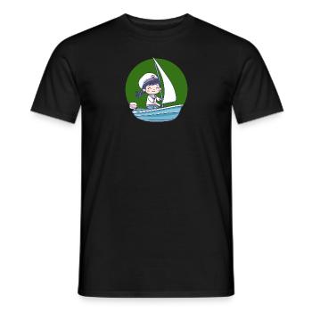Segeln Yacht - Männer T-Shirt - Schwarz - Vorne - AI Model Male 178 light (178cm)