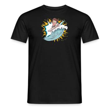 Surfer Bali - Männer T-Shirt - Schwarz - Vorne - AI Model Male 178 light (178cm)