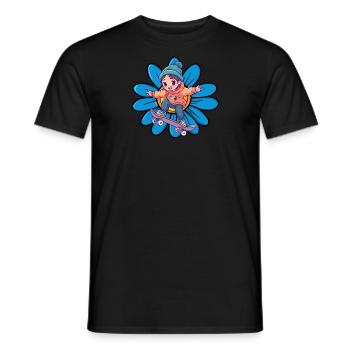 Skate Skateboard Skater - T-shirt homme - noir - Devant - AI Model Male 178 light (178cm)