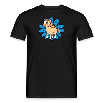 Chevaux Cheval Sauvage - T-shirt homme - noir - Devant - AI Model Male 178 light (178cm)