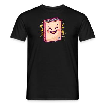 Lire Bookworm - T-shirt homme - noir - Devant - AI Model Male 178 light (178cm)