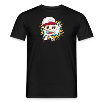 Baseball Battes de baseball Joueurs de baseball - T-shirt homme - noir - Devant - AI Model Male 178 light (178cm)