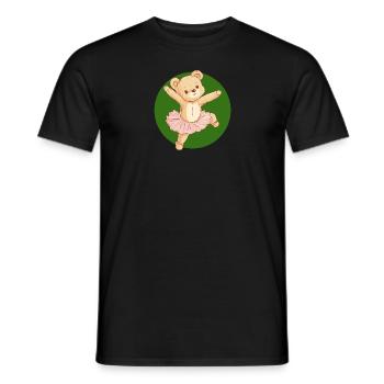 Ballerina Ballett - Männer T-Shirt - Schwarz - Vorne - AI Model Male 178 light (178cm)