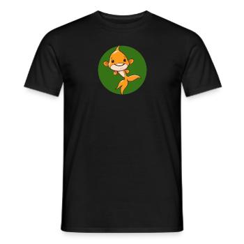 Fische Fischer - Männer T-Shirt - Schwarz - Vorne - AI Model Male 178 light (178cm)