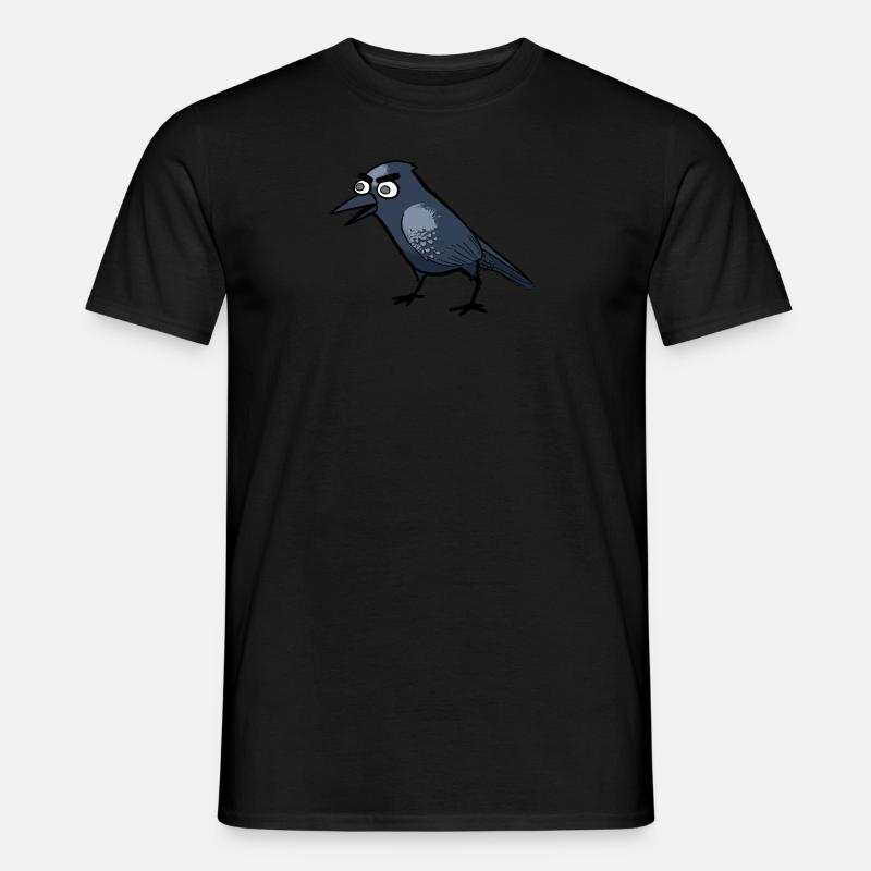 Krähen-Haltung - Männer T-Shirt - Schwarz