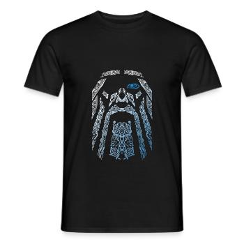 Odin Wikinger Nordische Mythologie Valhalla - Männer T-Shirt - Schwarz - Vorne - AI Model Male 178 light (178cm)
