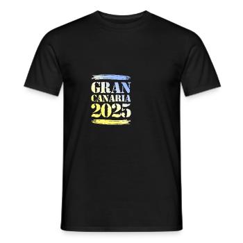 Gran Canaria 2025 - T-shirt homme - noir - Devant - AI Model Male 178 light (178cm)