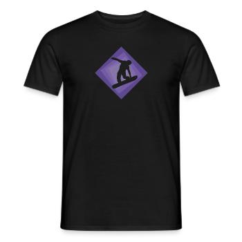 Snowboardfahren Snowboarder - Männer T-Shirt - Schwarz - Vorne - AI Model Male 178 light (178cm)