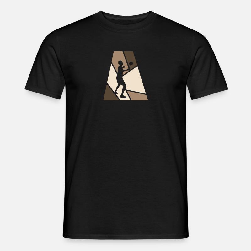 Drop Badminton Player Smash - Men's T-Shirt - black