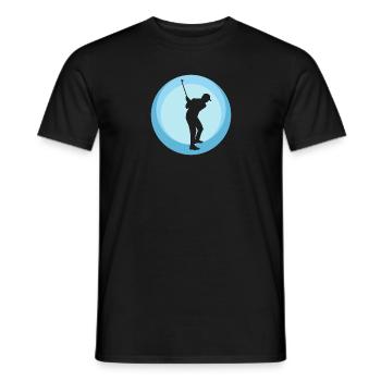 Golf Golfer Golf Ball - Men's T-Shirt - black - Front - AI Model Male 178 light (178cm)