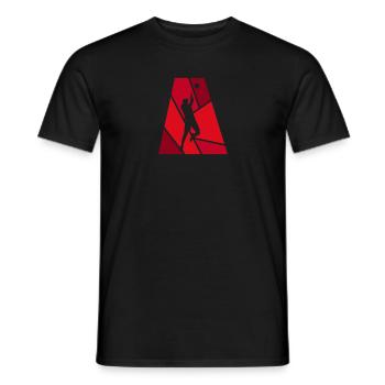 Filet des joueurs de volleyball - T-shirt homme - noir - Devant - AI Model Male 178 light (178cm)