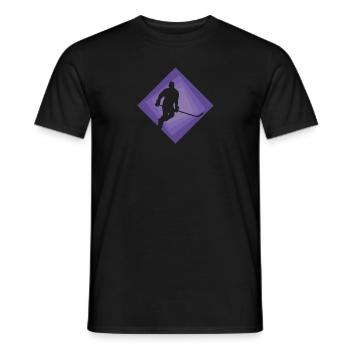 Hockey sur glace Hockey Joueurs de hockey sur glace - T-shirt homme - noir - Devant - AI Model Male 178 light (178cm)