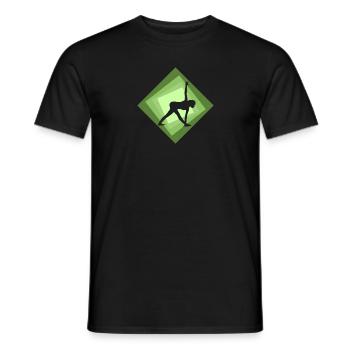 Mantra Yoga Yin - Men's T-Shirt - black - Front - AI Model Male 178 light (178cm)