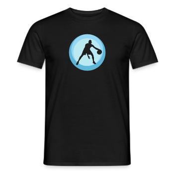 Rebound Basketball Player - Men's T-Shirt - black - Front - AI Model Male 178 light (178cm)