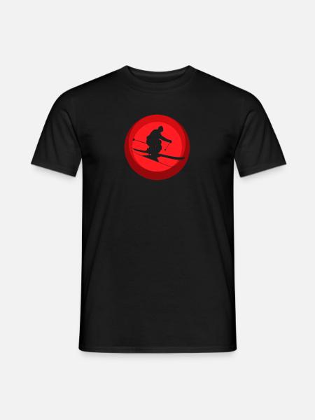 Station de ski Ski - T-shirt homme - noir