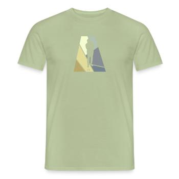 Golfball Par - Männer T-Shirt - Sage - Vorne - AI Model Male 178 light (178cm)