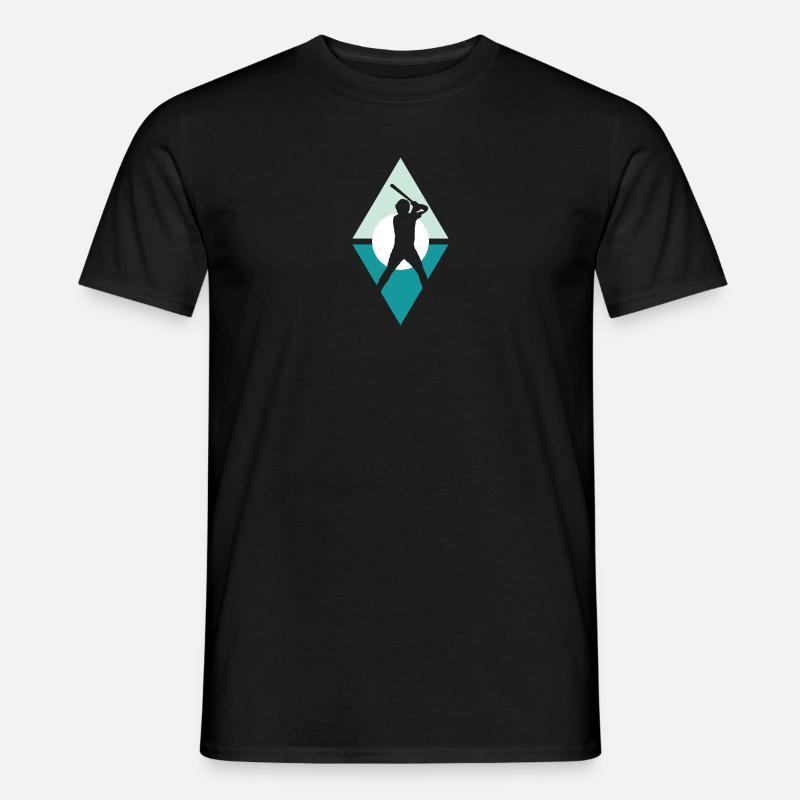Baseball Baseball Player Fielding - Men’s T-shirt - black