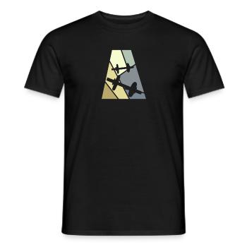 Kraftsport Bodybuilding - Männer T-Shirt - Schwarz - Vorne - AI Model Male 178 light (178cm)