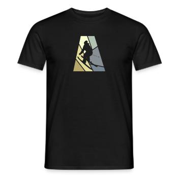 Schifahren Skigebiet - Männer T-Shirt - Schwarz - Vorne - AI Model Male 178 light (178cm)