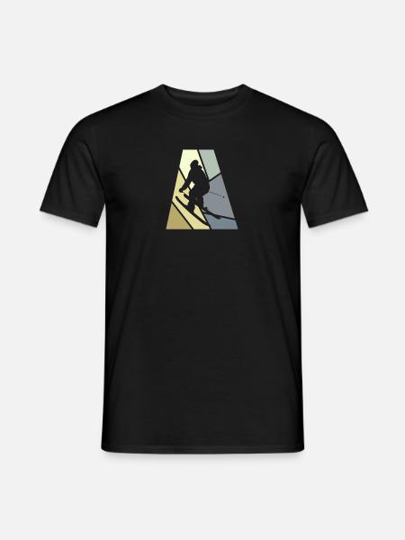 Skiing Ski area - Men's T-Shirt - black