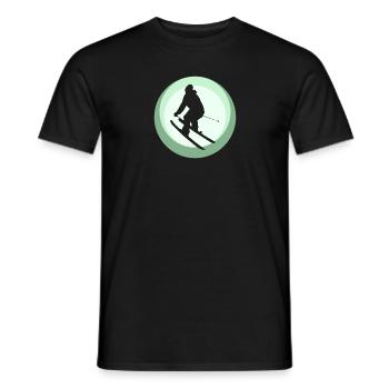 Ski Freeride - T-shirt homme - noir - Devant - AI Model Male 178 light (178cm)