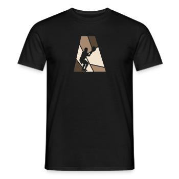 bâton de crosse au champ bâton de crosse - T-shirt homme - noir - Devant - AI Model Male 178 light (178cm)
