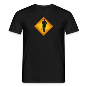 Billiards Billiard Player Billiard Player - Men's T-Shirt - black - Front - AI Model Male 178 light (178cm)