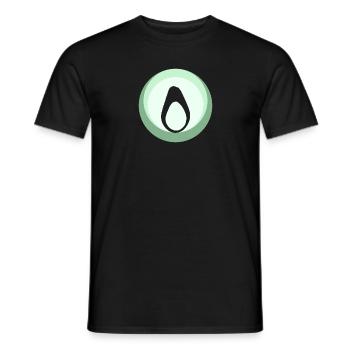 Avocat végétalien pour le petit-déjeuner - T-shirt homme - noir - Devant - AI Model Male 178 light (178cm)
