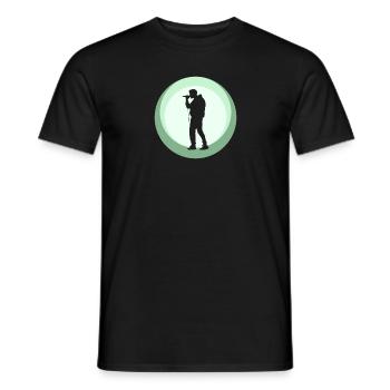 Beatboxing Djing Streetmind - Männer T-Shirt - Schwarz - Vorne - AI Model Male 178 light (178cm)