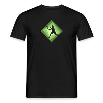 Squash Squash Players Squash Players - Men's T-Shirt - black - Front - AI Model Male 178 light (178cm)