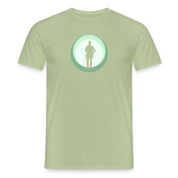 Billardspieler Billard Billardkugel - Männer T-Shirt - Sage - Vorne - AI Model Male 178 light (178cm)