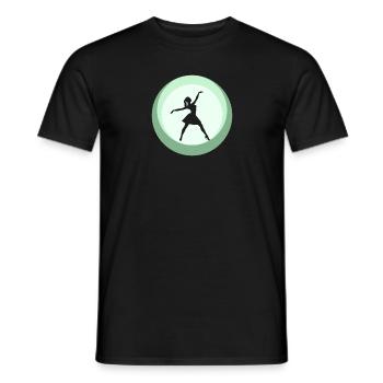Danseuse de ballet Ballerine Ballet - T-shirt homme - noir - Devant - AI Model Male 178 light (178cm)
