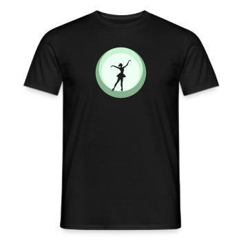 Ballet Dancer Ballerina Swan Lake - Men's T-Shirt - black - Front - AI Model Male 178 light (178cm)