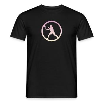Squashspieler Schläger Schläger - Männer T-Shirt - Schwarz - Vorne - AI Model Male 178 light (178cm)