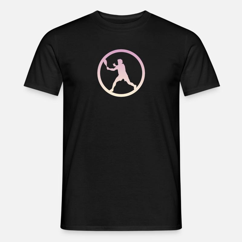 Squashspieler Schläger Schläger - Männer T-Shirt - Schwarz