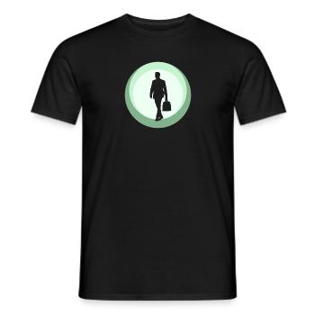 Banking Banker Wall Street - Men's T-Shirt - black - Front - AI Model Male 178 light (178cm)