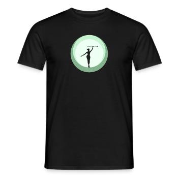 Twirling Rod Tournant Danse - T-shirt homme - noir - Devant - AI Model Male 178 light (178cm)