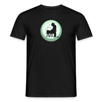 Bienen Imker Wabe - Männer T-Shirt - Schwarz - Vorne - AI Model Male 178 light (178cm)