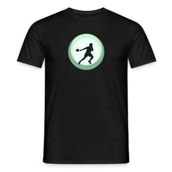 Racket Squash Player Squash Player - Men's T-Shirt - black - Front - AI Model Male 178 light (178cm)