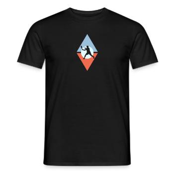 Rackets Squash Rackets Squash Players - Men's T-Shirt - black - Front - AI Model Male 178 light (178cm)