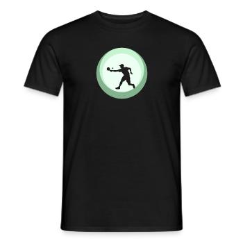 Pickleball Player Pickleball Racket Tennis - Men's T-Shirt - black - Front - AI Model Male 178 light (178cm)