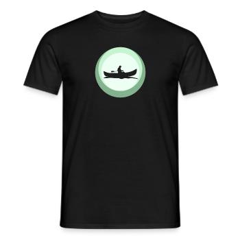 Canoë, pagayage, aviron - T-shirt homme - noir - Devant - AI Model Male 178 light (178cm)