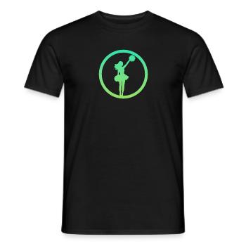 Pom-pom girl pompon - T-shirt homme - noir - Devant - AI Model Male 178 light (178cm)