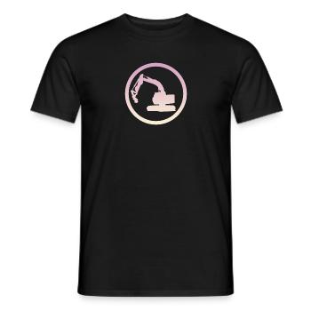 Conducteur d’excavatrice Ouvrier de la construction d’excavatrice - T-shirt homme - noir - Devant - AI Model Male 178 light (178cm)